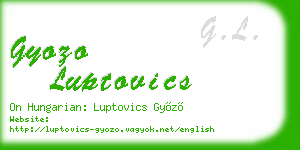 gyozo luptovics business card